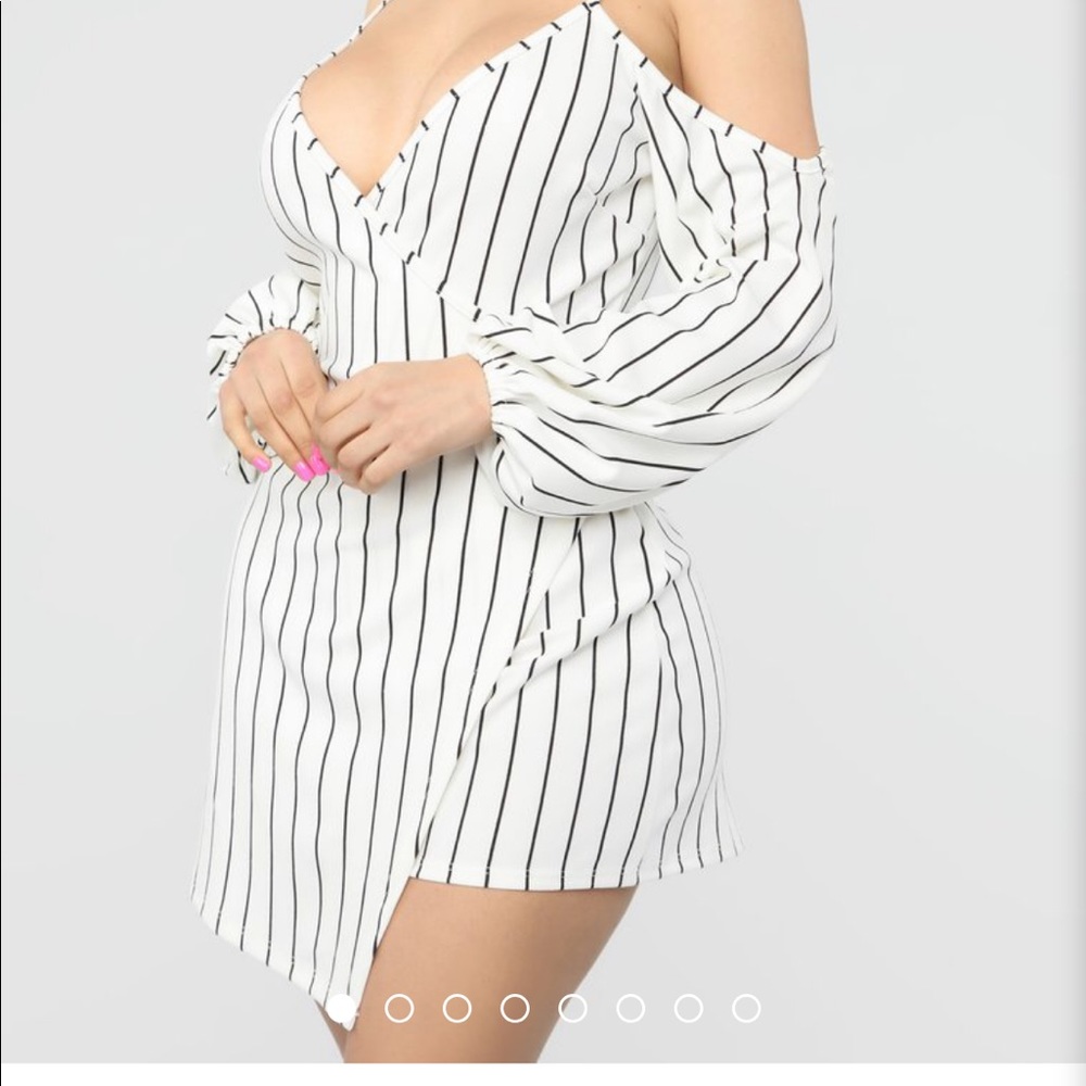 FASHION NOVA “FINE LINE ROMPER”